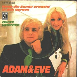 Platenhoes van de single Wenn die Sonne erwacht in den Bergen van Adam & Eve uit 1971