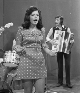 Hanny en de Rekels tijdens Op Losse Groeven in 1972