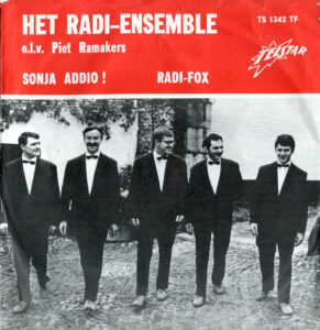 Platenhoes van de single Sonja Addio van Het Radi Ensemble uit 1968